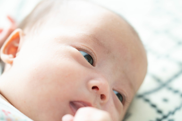 見つめる赤ちゃん