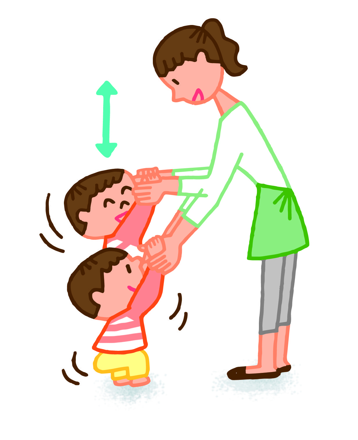 立ってしゃがんでリズム