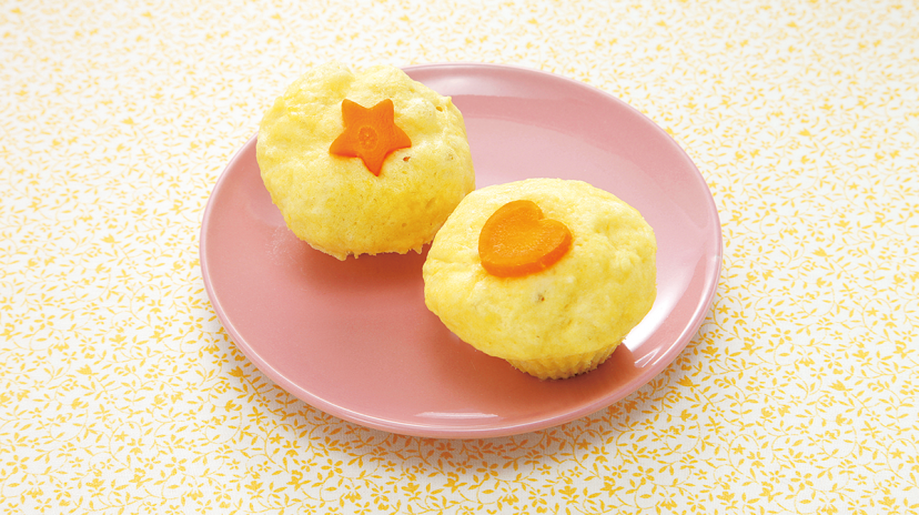 9〜11ヵ月(後期)うらごしコーンの蒸しパン